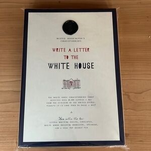 Master Boddi Ngton’s correspondence write a letter to the White House